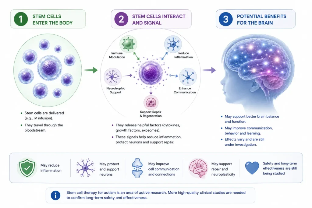 Stem Cell Therapy for Autism: Current Research, Studies & What Scientists Know 4 how stem cells may work in autism research
